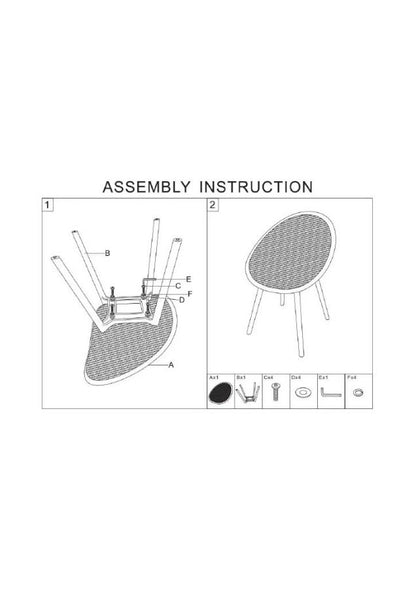 Stoel Ibiza Green Chair Set 2 Pcs 59×59×83 cm