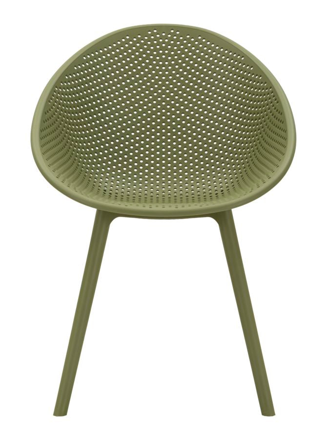 Stoel Ibiza Green Chair Set 2 Pcs 59×59×83 cm