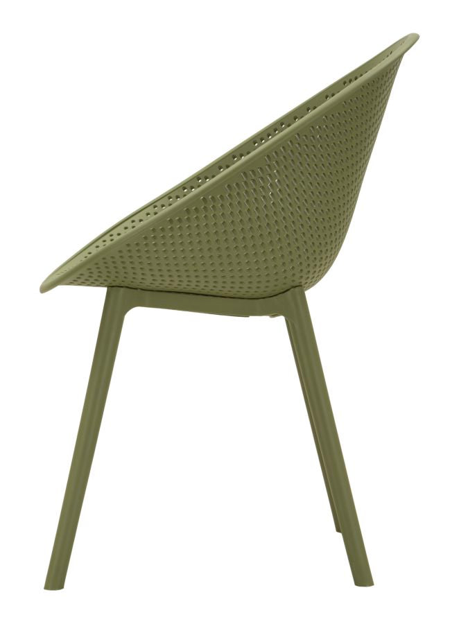 Stoel Ibiza Green Chair Set 2 Pcs 59×59×83 cm