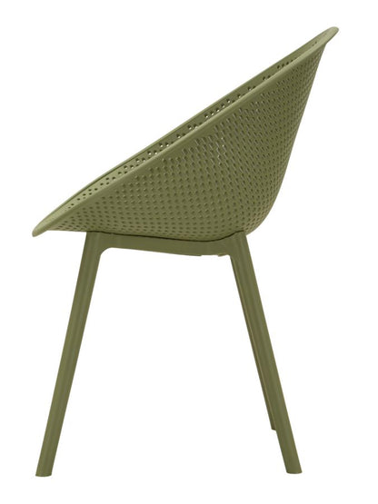 Stoel Ibiza Green Chair Set 2 Pcs 59×59×83 cm