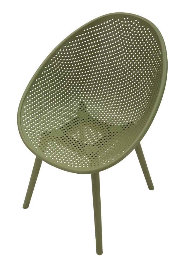 Stoel Ibiza Green Chair Set 2 Pcs 59×59×83 cm