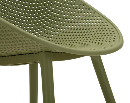Stoel Ibiza Green Chair Set 2 Pcs 59×59×83 cm