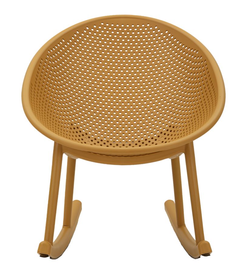 Stoel Ibiza Mustard Roching Chair 66×88×80 cm