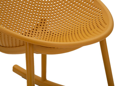 Stoel Ibiza Mustard Roching Chair 66×88×80 cm