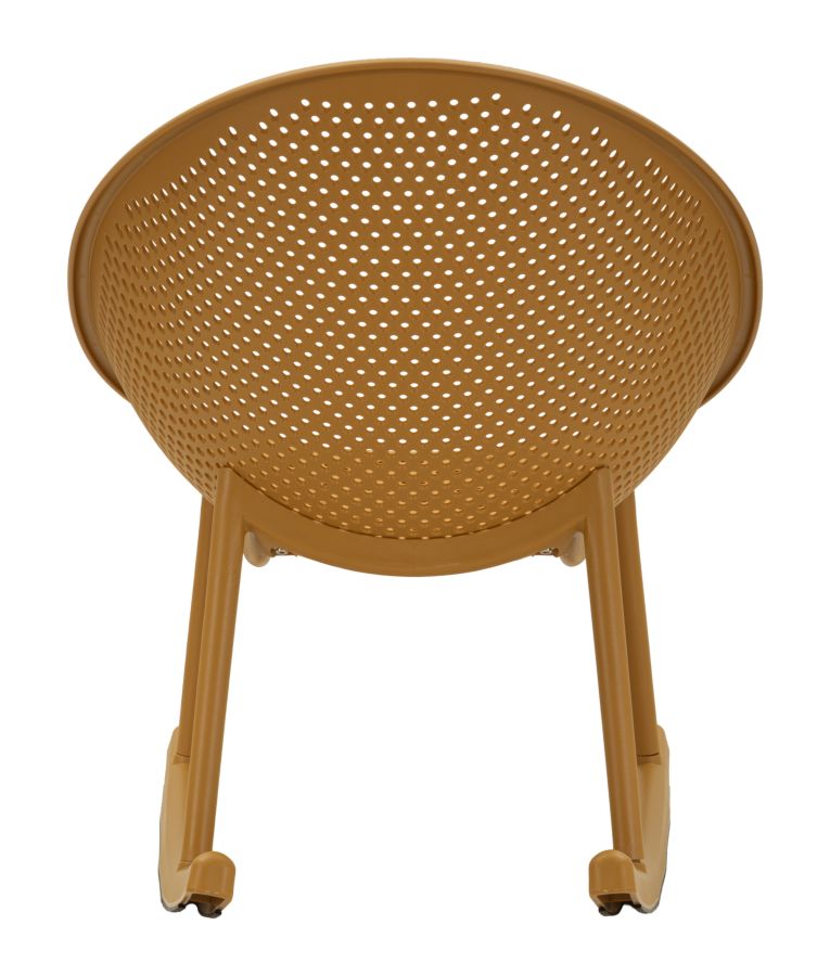 Stoel Ibiza Mustard Roching Chair 66×88×80 cm
