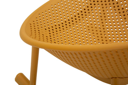 Stoel Ibiza Mustard Roching Chair 66×88×80 cm