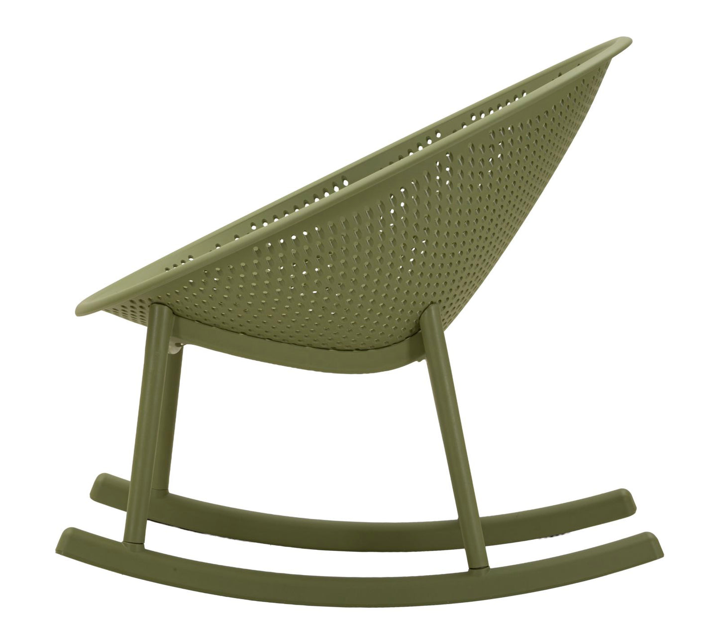 Stoel Ibiza Green Roching Chaircm 66x88x80
