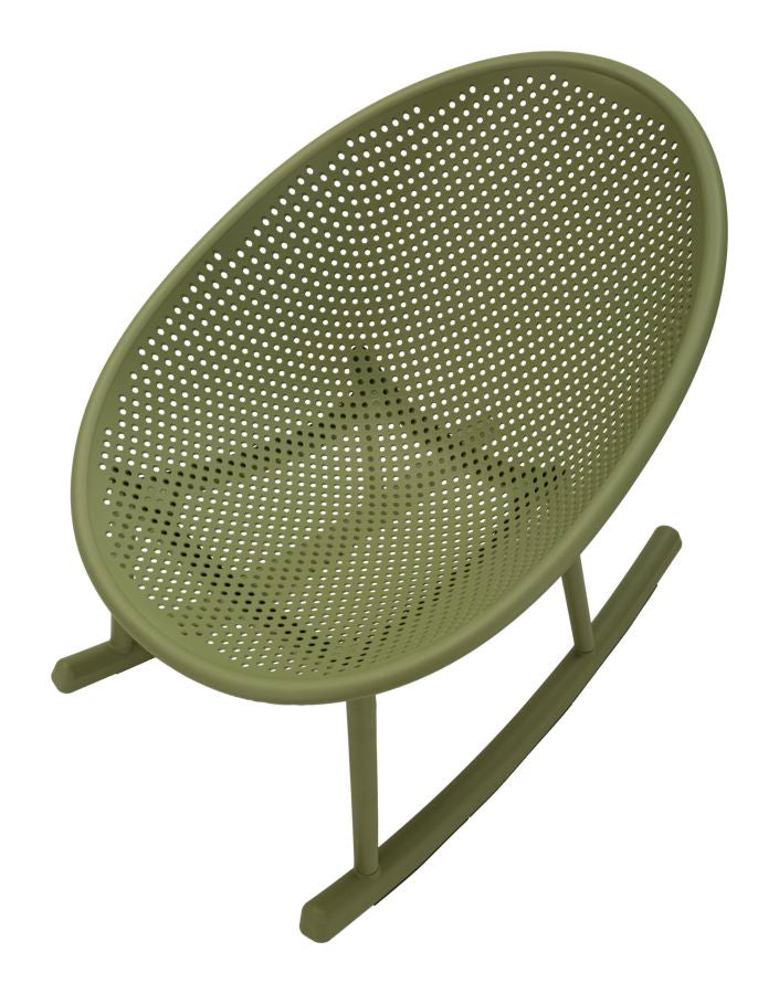 Stoel Ibiza Green Roching Chaircm 66x88x80