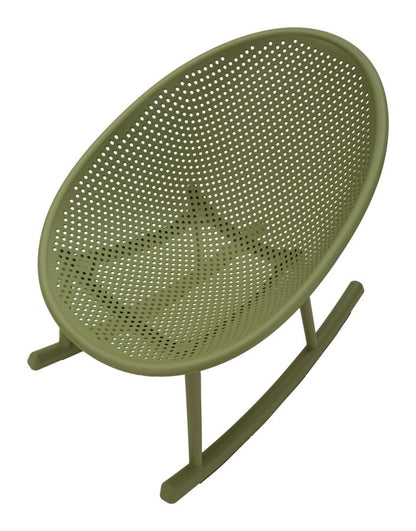 Stoel Ibiza Green Roching Chaircm 66x88x80