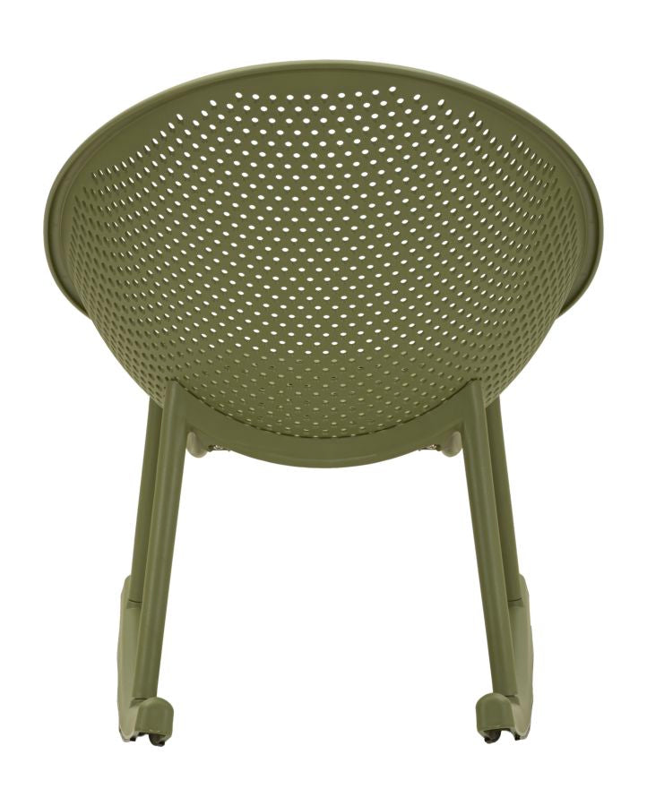 Stoel Ibiza Green Roching Chaircm 66x88x80