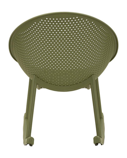 Stoel Ibiza Green Roching Chaircm 66x88x80