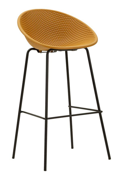 Barkruk Ibiza Mustard Bar Stool Set 2 Pcs 50×50×98 cm
