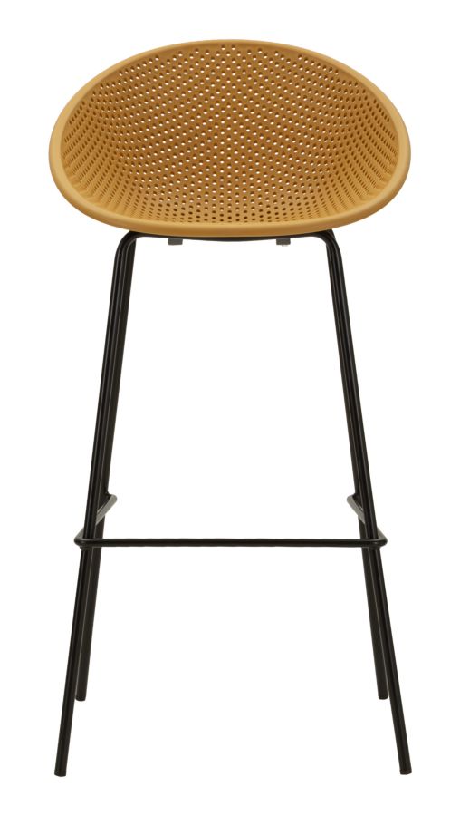 Barkruk Ibiza Mustard Bar Stool Set 2 Pcs 50×50×98 cm