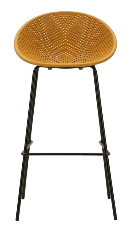 Barkruk Ibiza Mustard Bar Stool Set 2 Pcs 50×50×98 cm
