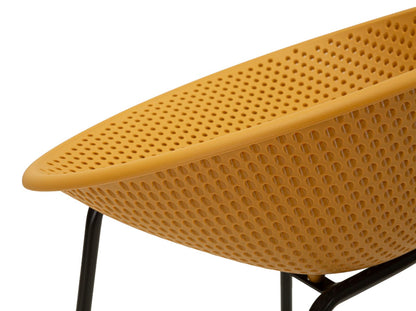 Barkruk Ibiza Mustard Bar Stool Set 2 Pcs 50×50×98 cm