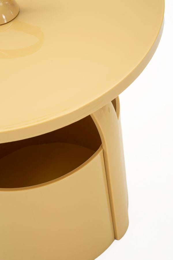 Bijzettafel Iris End Table Cream Ø 44×43 cm