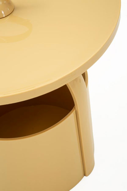 Bijzettafel Iris End Table Cream Ø 44×43 cm