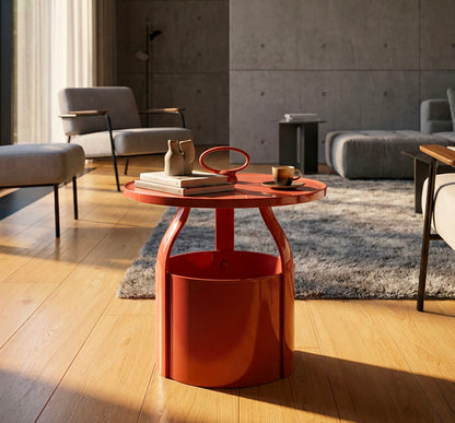 Bijzettafel Iris End Table Red Ø 44×43 cm