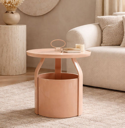 Bijzettafel Iris End Table Pink Ø 44×43 cm