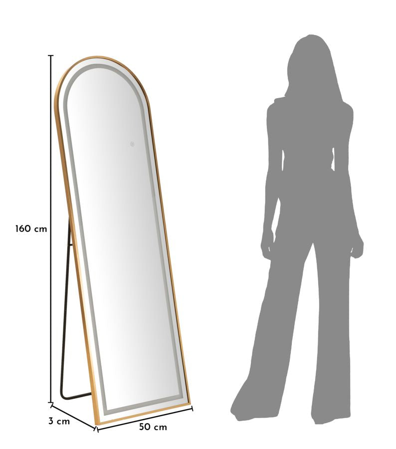 Spiegel Led Floor Mirror Simple Arc 50×3 cm