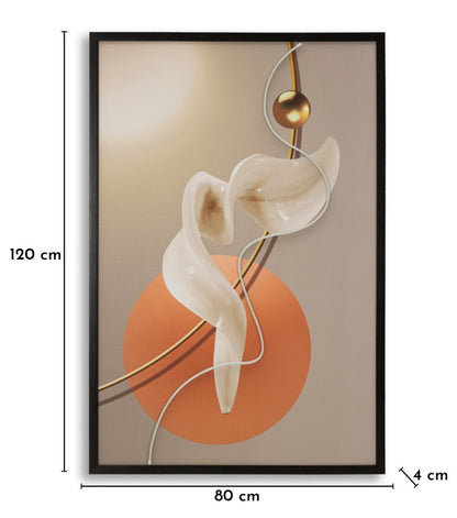 Schilderij On Canvas With Led Abstract -a- 80×4×120 cm