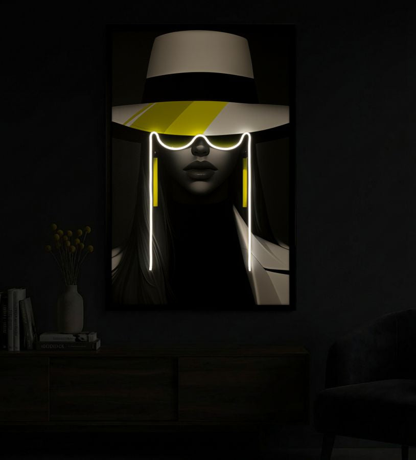 Schilderij On Canvas With Led Margot 80×4×120 cm