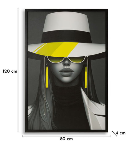 Schilderij On Canvas With Led Margot 80×4×120 cm
