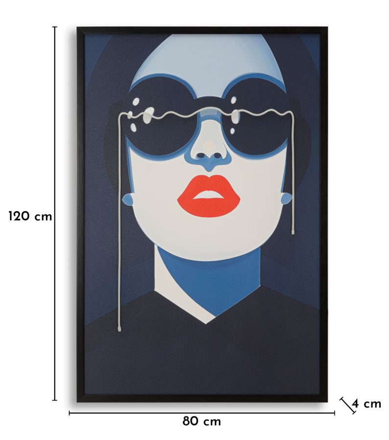 Schilderij On Canvas With Led Cecille 80×4×120 cm