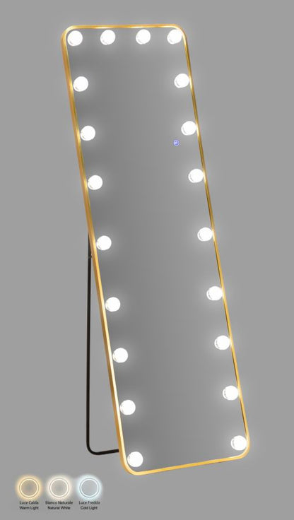 Spiegel Led Floor Mirror Hollywood Rectangular 50×6 cm