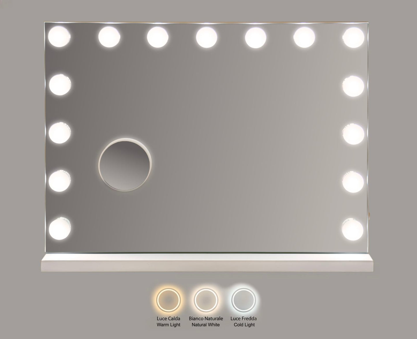 Spiegel Led Floor Mirror Hollywood 55×14×43 cm