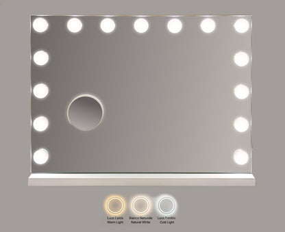 Spiegel Led Floor Mirror Hollywood 55×14×43 cm