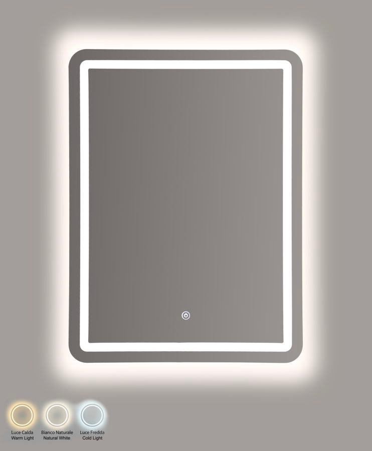 Spiegel Led Wall Mirror Simple Rectangular 60×3,5×80 cm