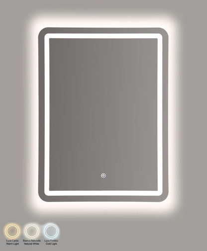 Spiegel Led Wall Mirror Simple Rectangular 60×3,5×80 cm