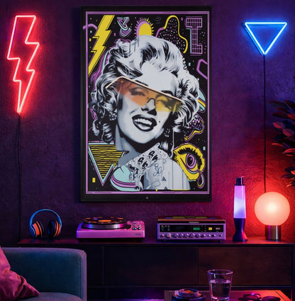 Schilderij On Canvas With Led Marilin 60×3,5×90 cm
