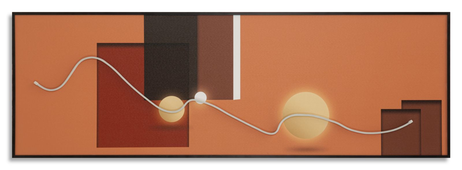 Schilderij On Canvas With Led Abstract 150×3,5×50 cm