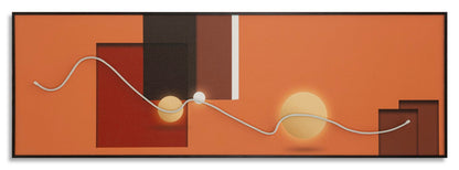 Schilderij On Canvas With Led Abstract 150×3,5×50 cm