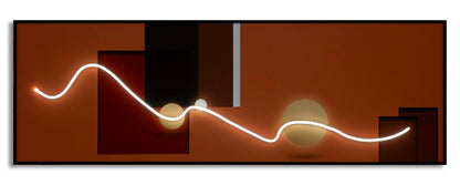 Schilderij On Canvas With Led Abstract 150×3,5×50 cm
