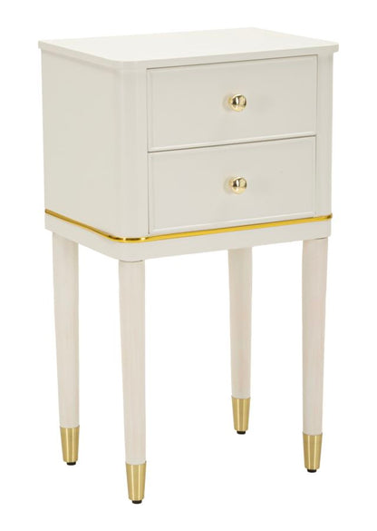 Nachtkastje Camille Bedside White 40×30×71 cm