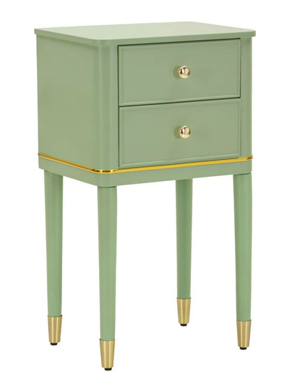 Nachtkastje Camille Bedside Green 40×30×71 cm