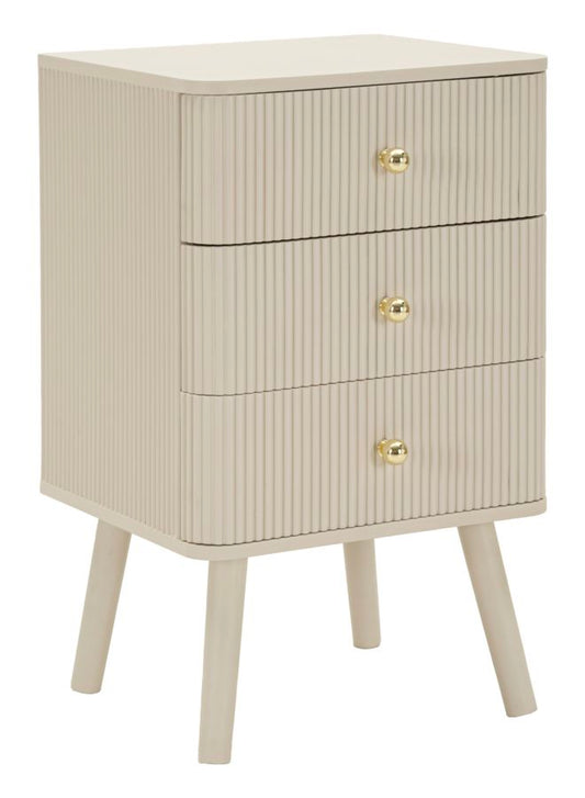 Nachtkastje Shy Bedside 3 Drawers 37,5×34×61 cm