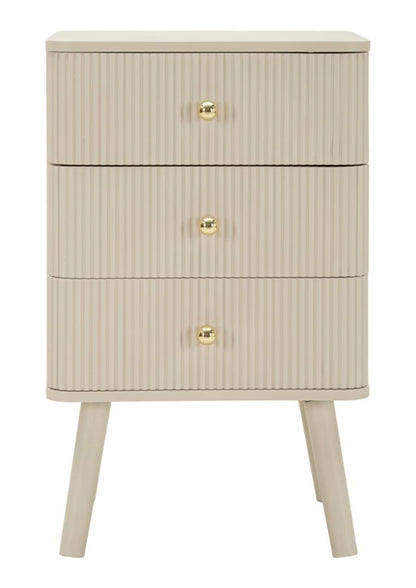 Nachtkastje Shy Bedside 3 Drawers 37,5×34×61 cm