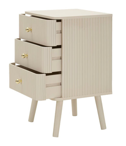 Nachtkastje Shy Bedside 3 Drawers 37,5×34×61 cm