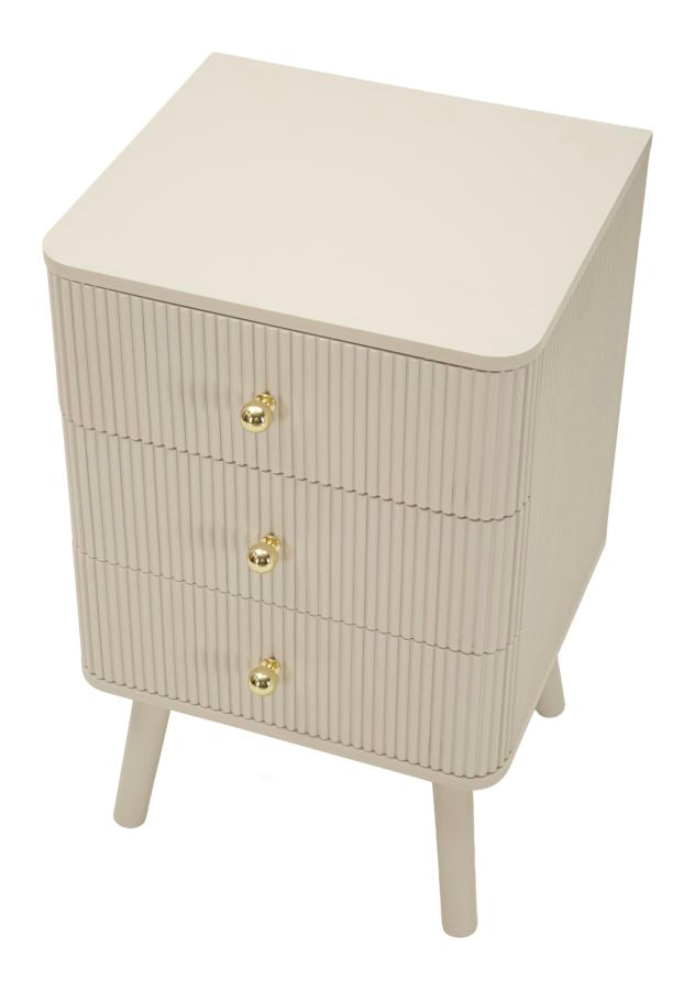 Nachtkastje Shy Bedside 3 Drawers 37,5×34×61 cm