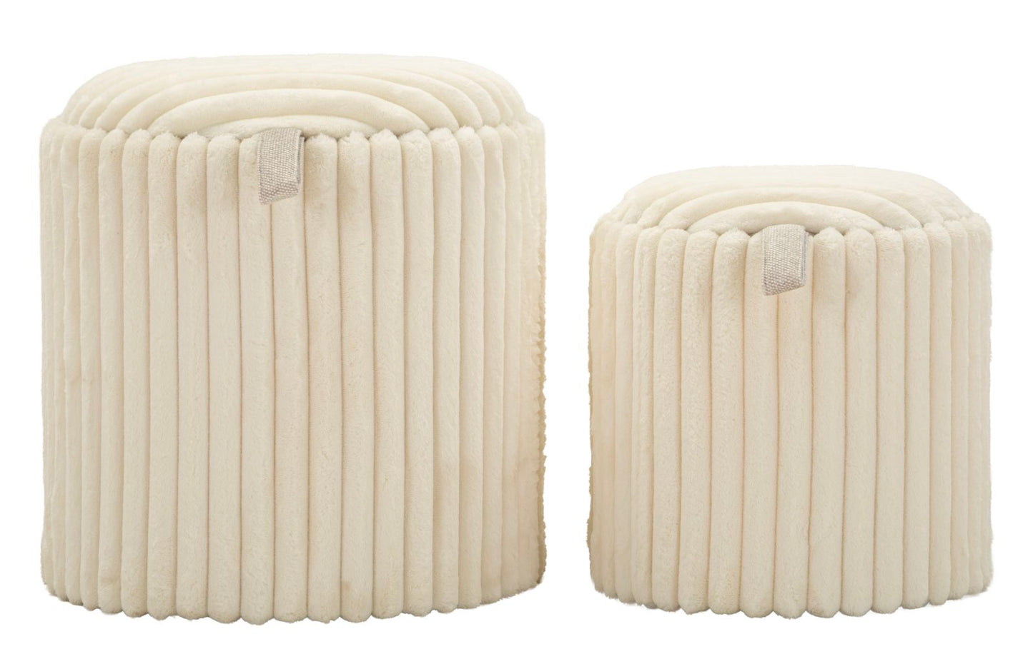 Poef Goteborg Pouf Set 2 Pcs Ø 40×42 cm