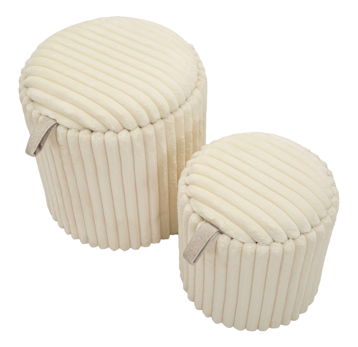 Poef Goteborg Pouf Set 2 Pcs Ø 40×42 cm