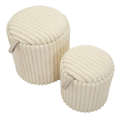 Poef Goteborg Pouf Set 2 Pcs Ø 40×42 cm