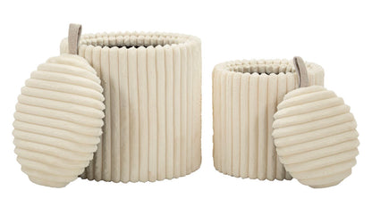 Poef Goteborg Pouf Set 2 Pcs Ø 40×42 cm