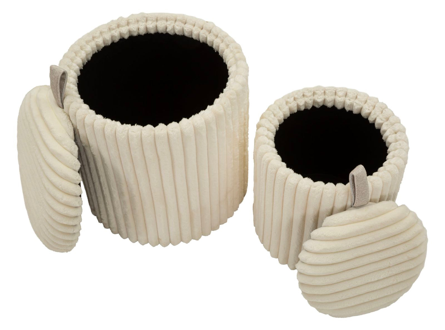 Poef Goteborg Pouf Set 2 Pcs Ø 40×42 cm