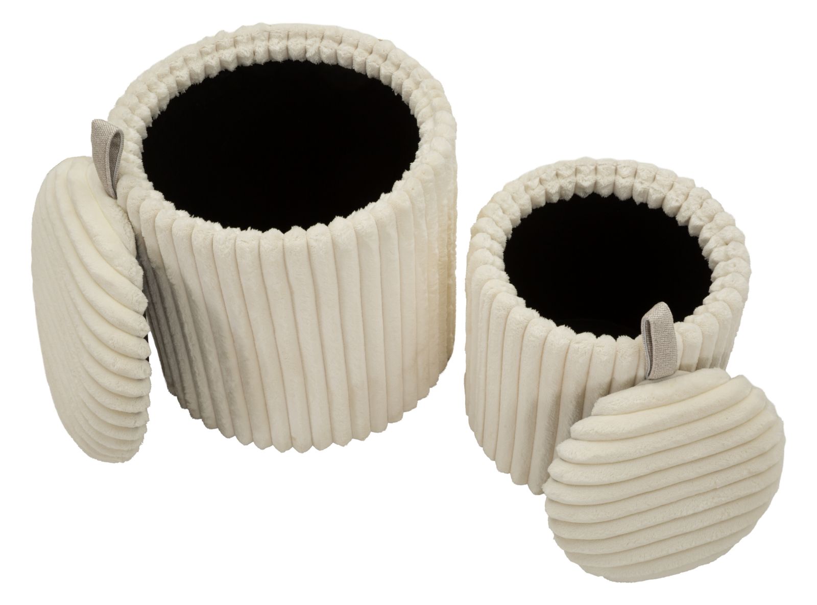Poef Goteborg Pouf Set 2 Pcs Ø 40×42 cm