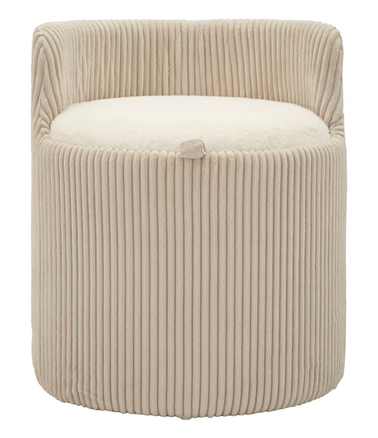 Poef Dublino Dressing Table Pouf Withs Torage Ø 47×53 cm